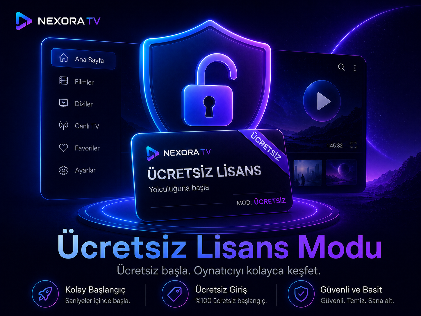Ücretsiz lisans modu görseli